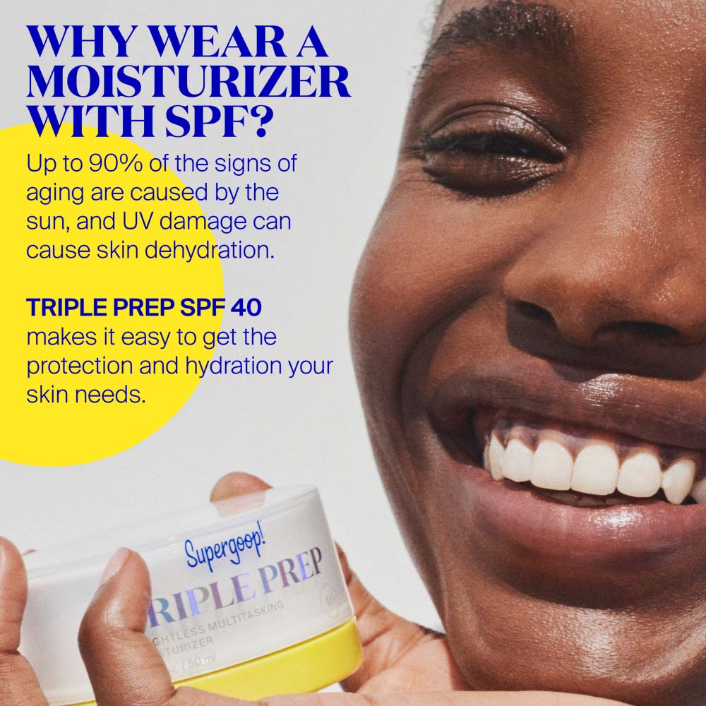 Supergoop Triple Prep Weightless Daily Moisturizer SPF 40, 50ml