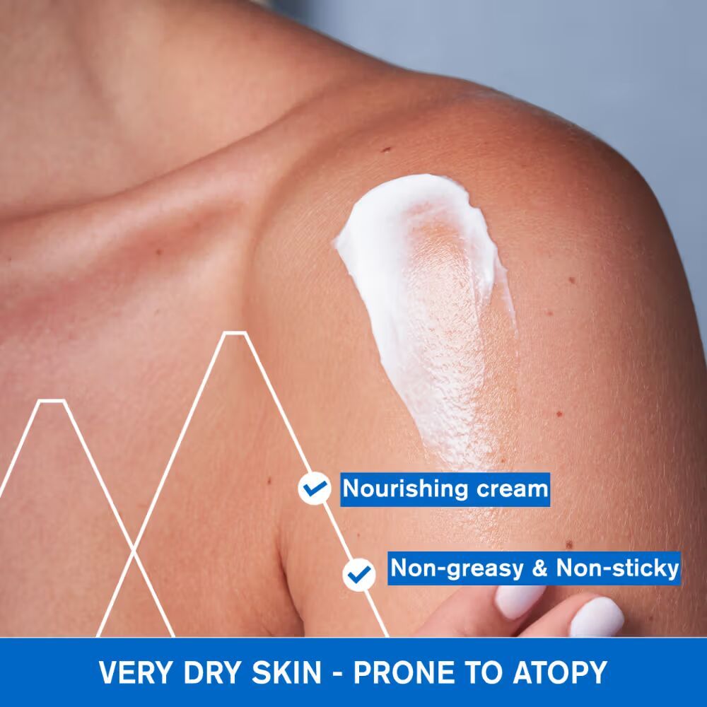 Uriage Xemose Anti-Irritation Body Cream Dry Skin Prone to Atopic Eczema Dermatologist Recommended, 200ml