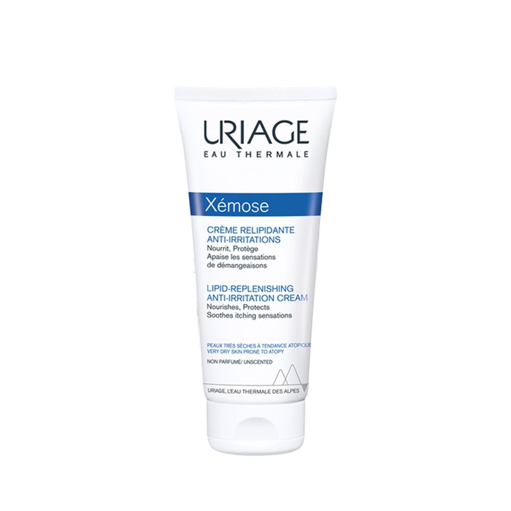 Uriage Xemose Anti-Irritation Body Cream Dry Skin Prone to Atopic Eczema Dermatologist Recommended, 200ml