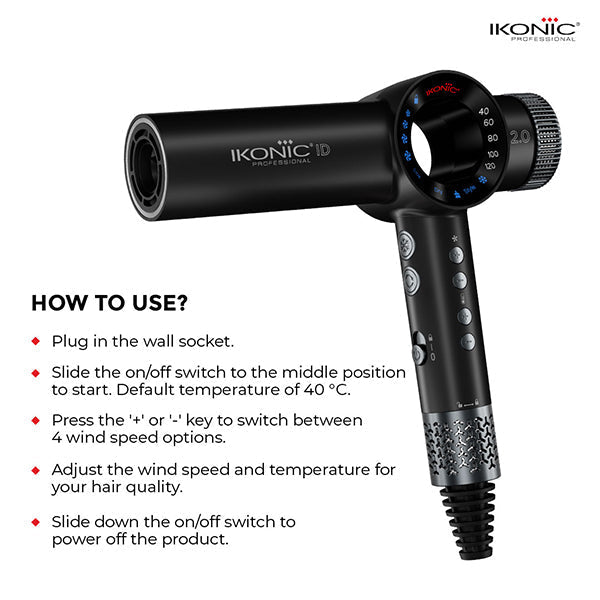 Ikonic Professional Id 2.0 Hair Dryer Buy at Indicrest Image 8