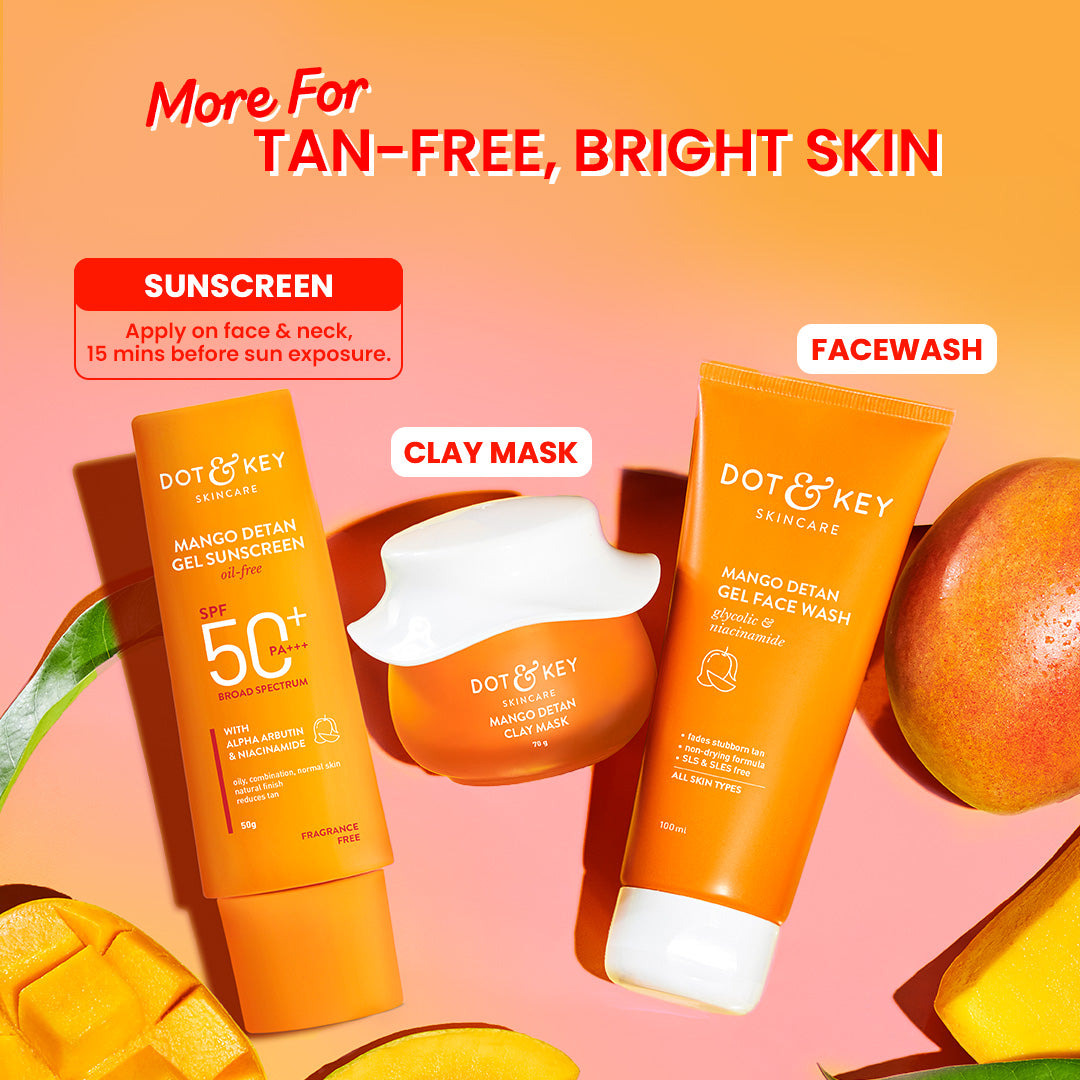 Dot & Key Mango + Detan Gel Sunscreen (Oil Free) SPF 50+ PA+++, 80g Buy at Indicrest Image 5