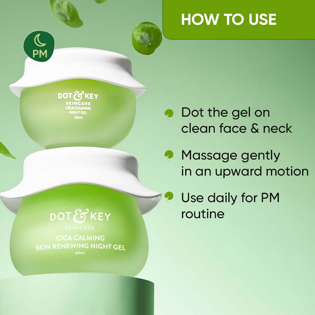 Dot & Key Cica & Niacinamide Night Gel, Pack of 2 (60ml) Buy at Indicrest Image 6