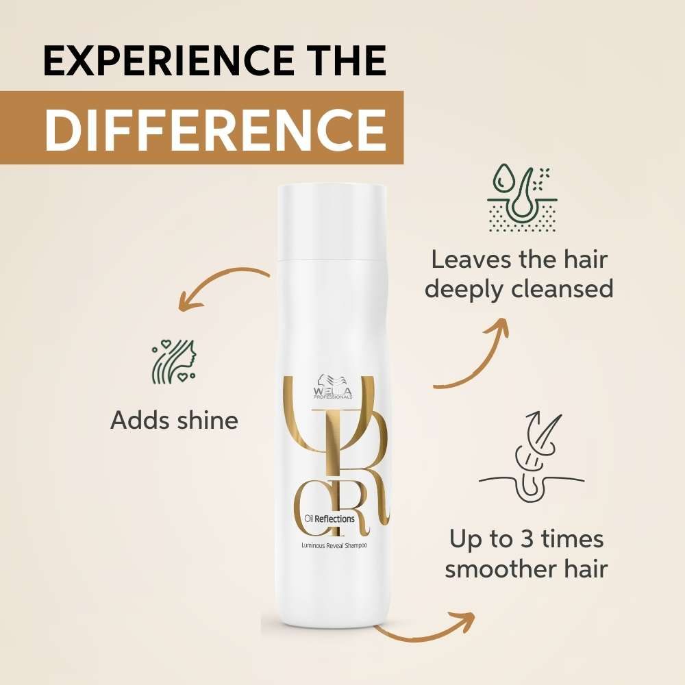 Wella Professionals Oil Reflections Luminous Reveal Shampoo, 250ml Buy at Indicrest Image 2