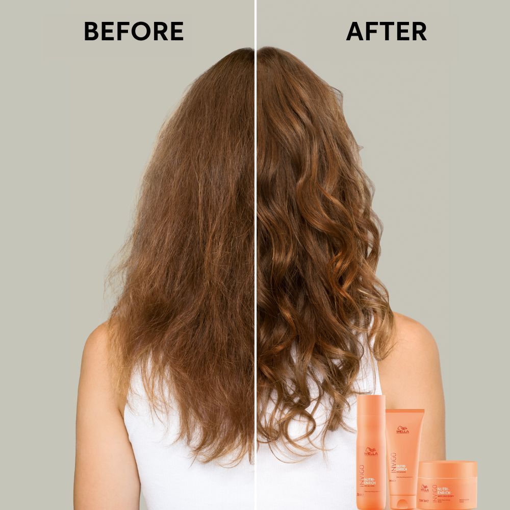 Wella Professionals Invigo Nutri Enrich Hair Mask For Dry, Frizzy & Damaged Hair With Goji Berry, 150ml Buy at Indicrest Image 3