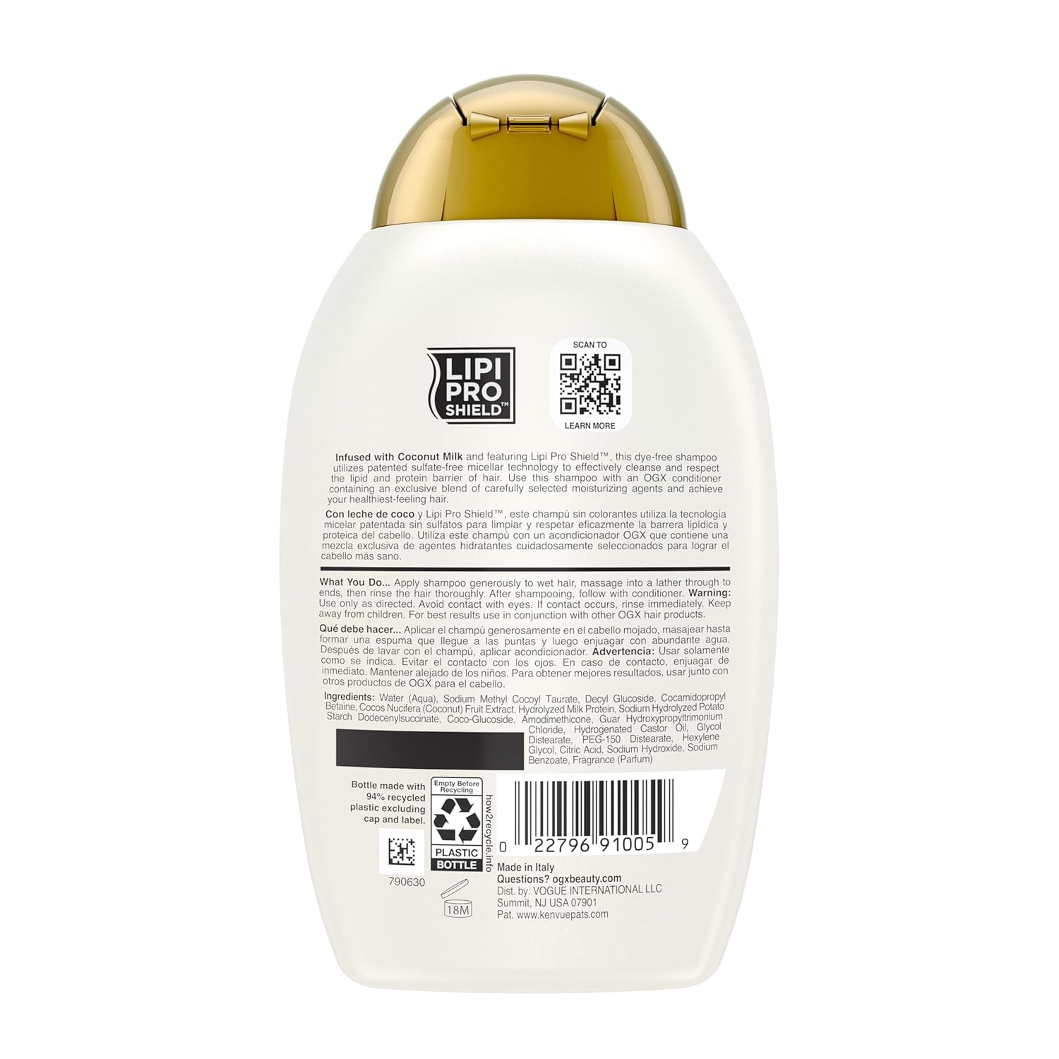 OGX Coconut Milk Shampoo, 385ml Buy at Indicrest Image 5