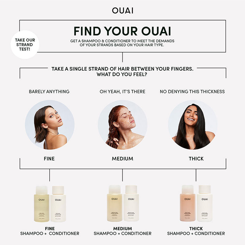 OUAI Medium Hair Shampoo, 300ml