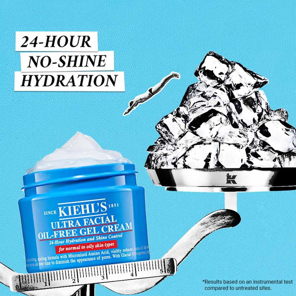 Kiehl's Ultra Facial Oil Free Gel Cream With 24 Hour No Shine Hydration, 125ml