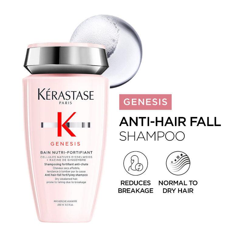 Kerastase Genesis Nutri-Fortifiant Anti-Hair Fall Shampoo For Normal To Dry Hair, 250ml, Buy from Indicrest
