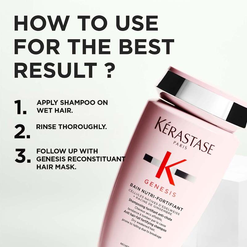 Kerastase Genesis Nutri-Fortifiant Anti-Hair Fall Shampoo For Normal To Dry Hair, 250ml