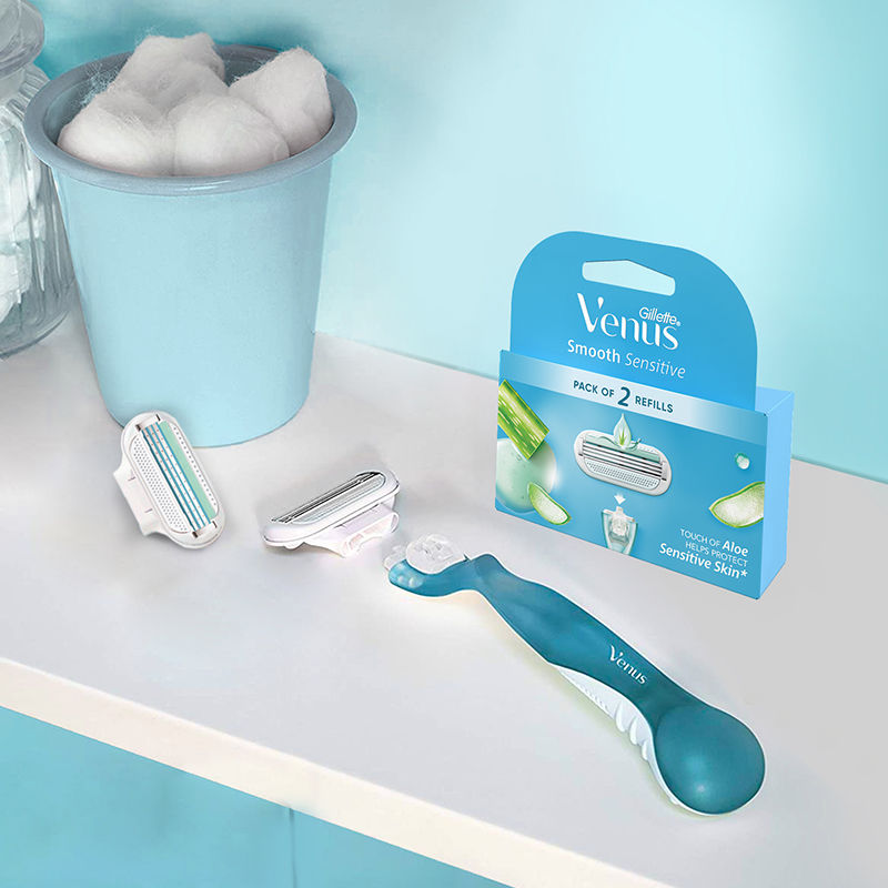 Gillette Venus Hair Removal Razor For Women with Aloe Vera Smooth 1 Pc Buy at Indicrest Image 8