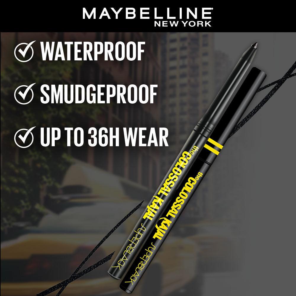 Maybelline New York Colossal Kajal Super Black, 2X Darker & 2X Colossal, Matte Finish Kajal, 0.35g Buy at Indicrest Image 4