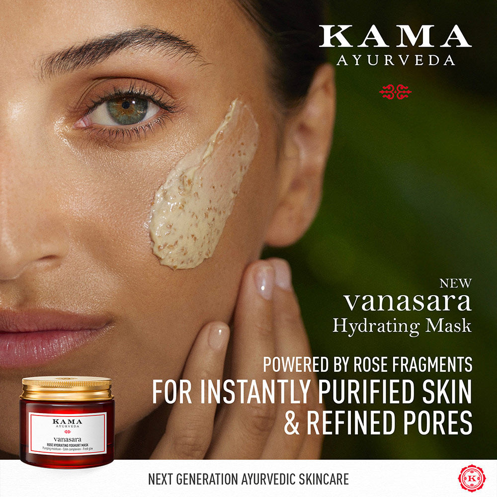 Kama Ayurveda Vasara Rose Hydrating Yoghurt Mask, 15ml