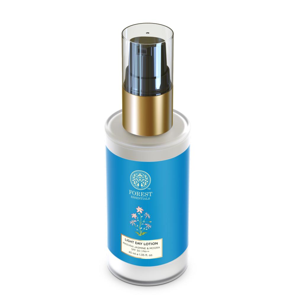 Forest Essentials Light Day Lotion Madurai Jasmine Mogra SPF 30 PA++ Moisturiser For Combination Skin, 40ml