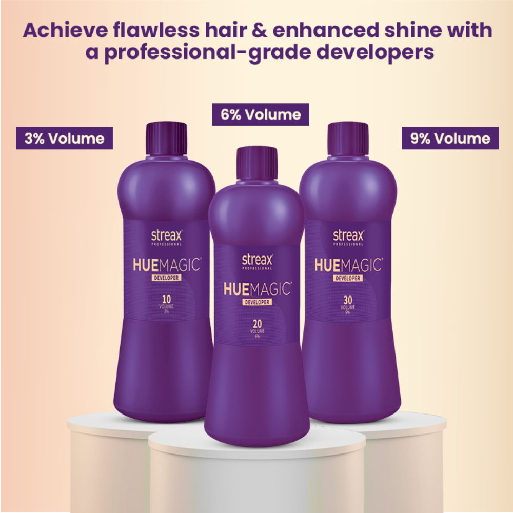 Streax Professional Hue Magic Developer For Hair Colour - 20 Volume 6%, 1000ml Buy at Indicrest Image 6