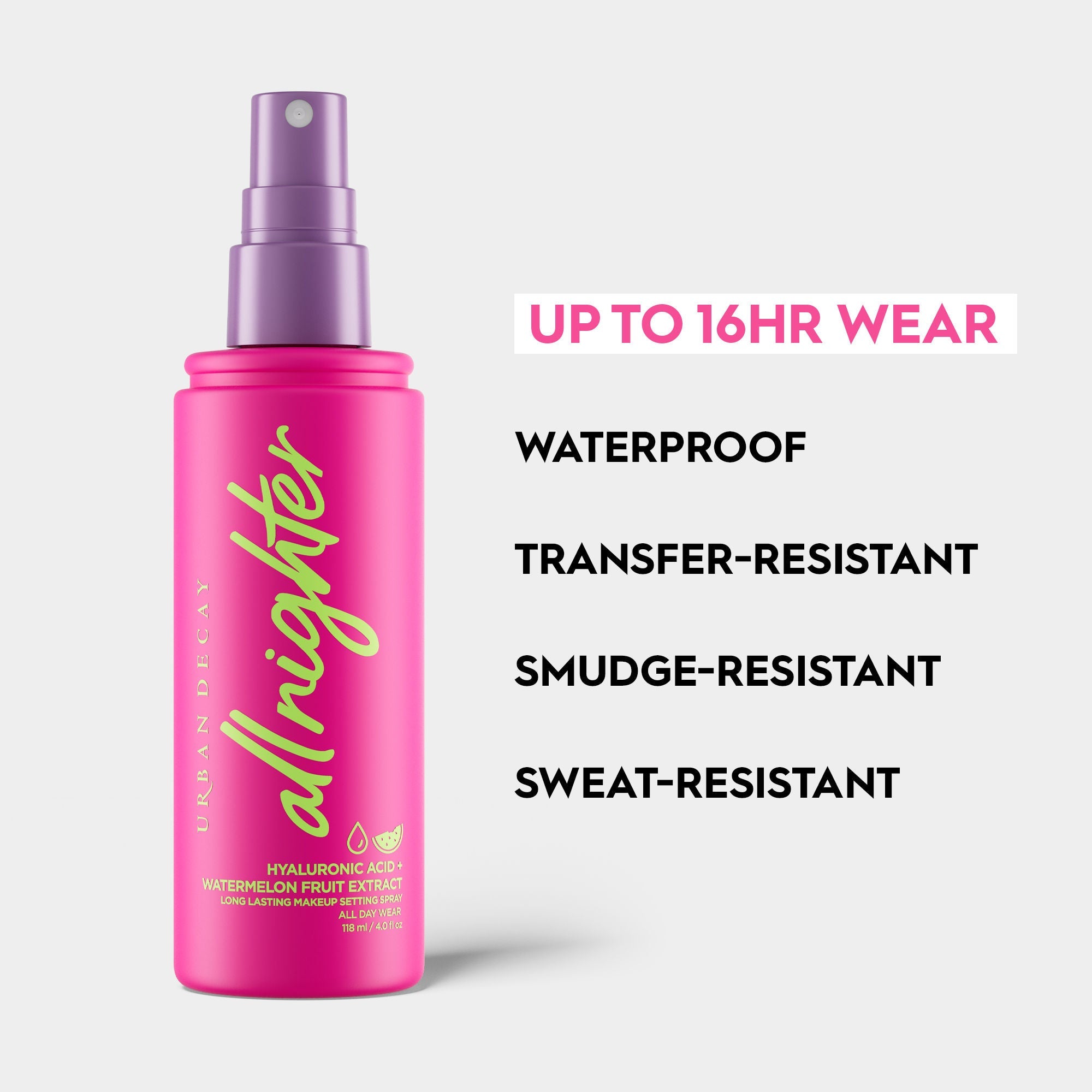 Urban Decay All Nighter Hyaluronic Setting Spray - Travel Size, 33.7g