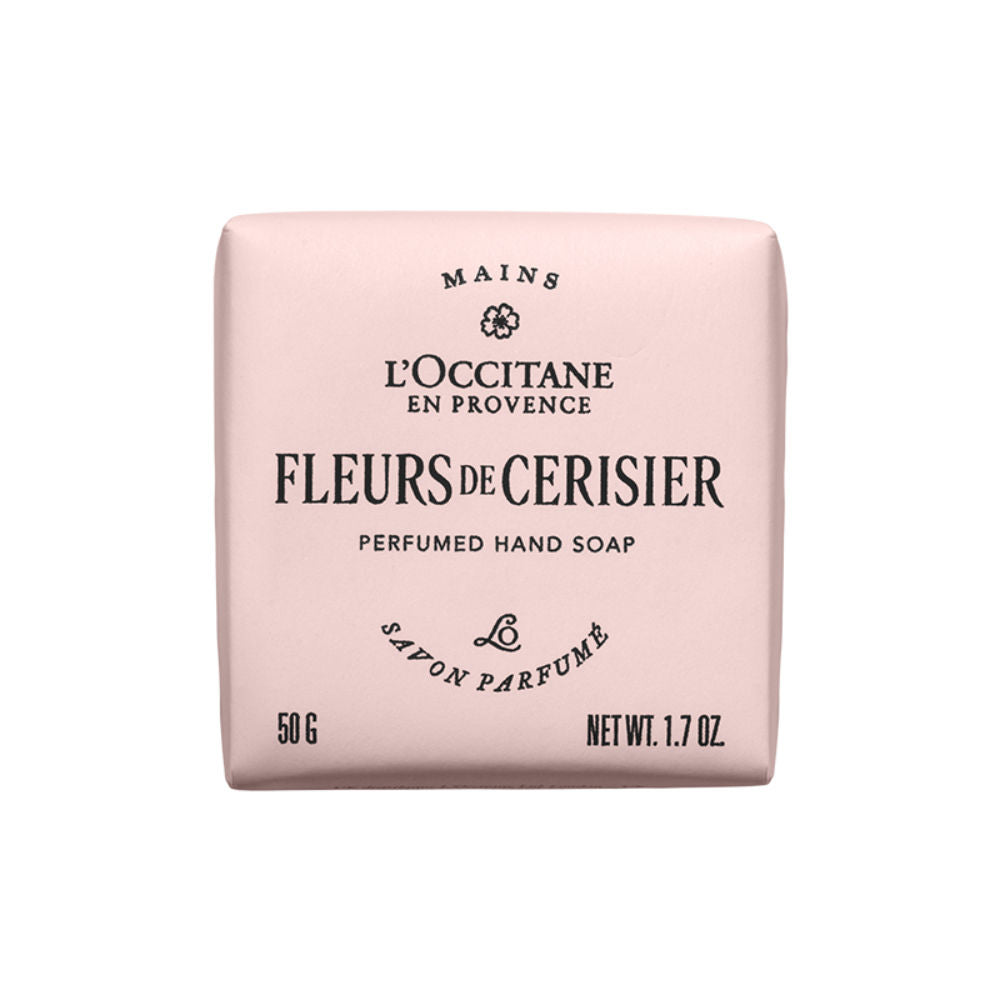 L'Occitane Fleurs De Cerisier Perfumed Hand Soap, Cherry Blossom, 50gm, Buy from Indicrest