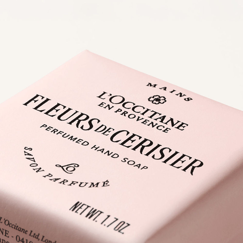 L'Occitane Fleurs De Cerisier Perfumed Hand Soap, Cherry Blossom, 50gm