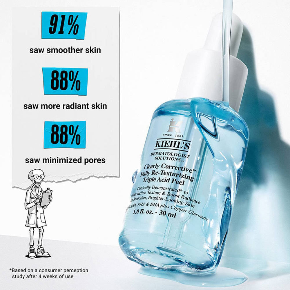 Kiehl's Clearly Corrective Daily Re-Texturizing Triple Acid Pre-Serum, 30ml