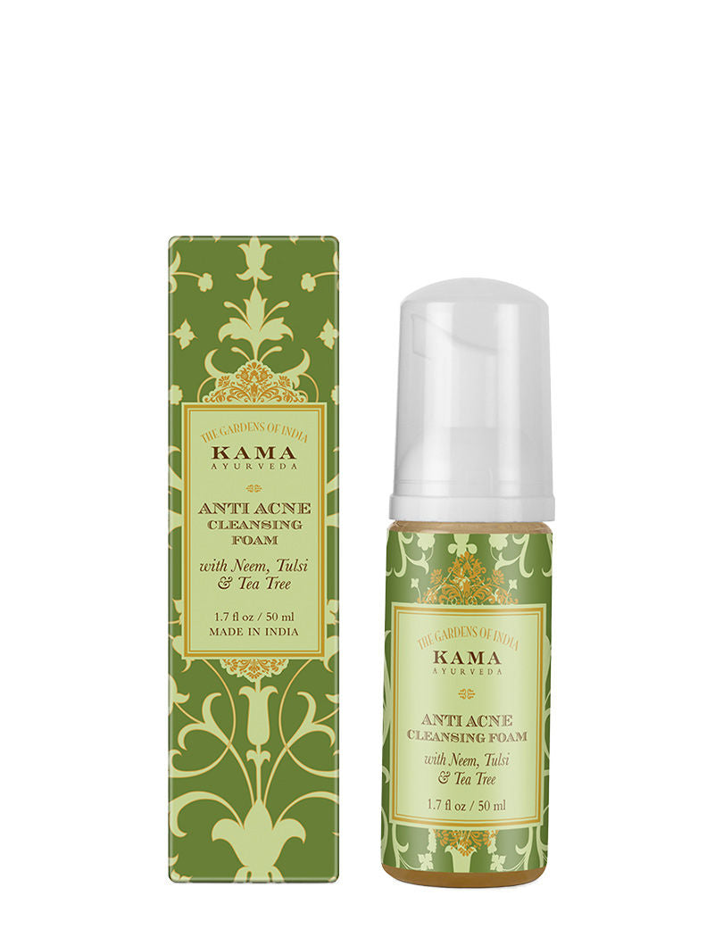 Kama Ayurveda Mini Anti Acne Cleansing Foam, 50ml