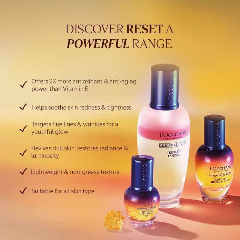 L'Occitane Immortelle Reset Anti-Aging Eye Serum, 15ml