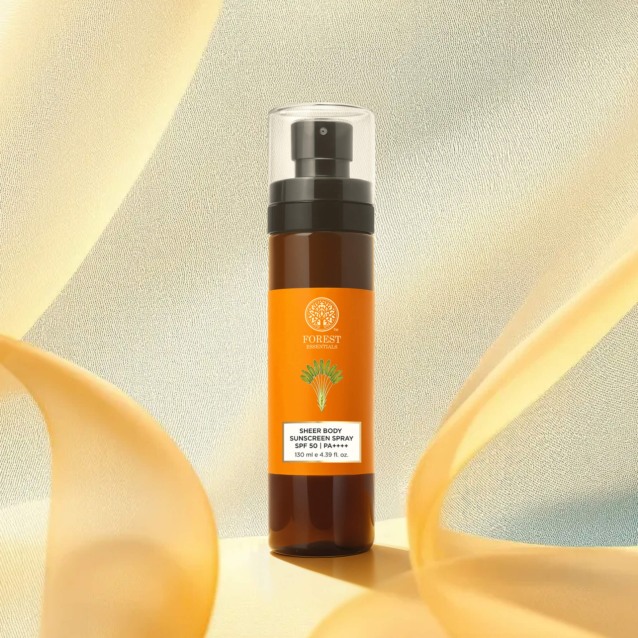 Forest Essentials Sheer Sunscreen Body Spray Spf 50 PA++++ Lightweight, No White Cast, 130ml