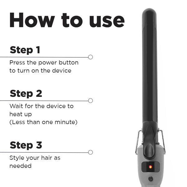 Ikonic Me Curl-me-up Hair Styler, Grey, 22 mm Buy at Indicrest Image 2
