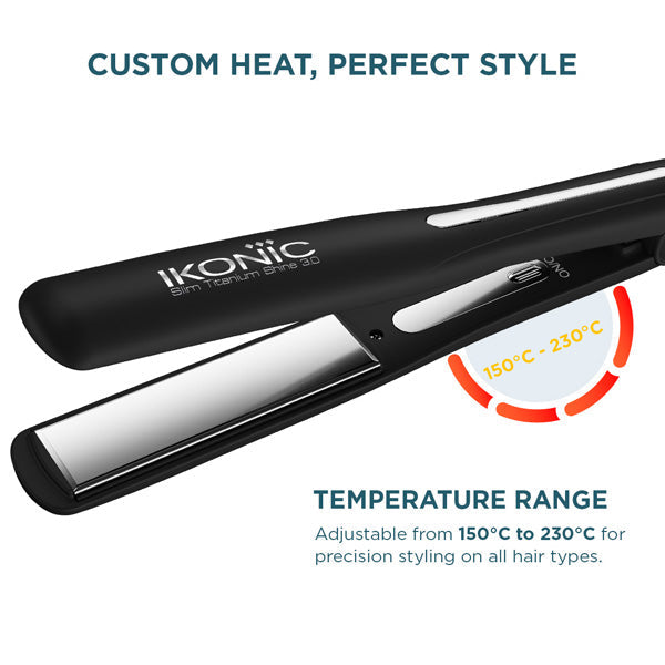 Ikonic Professional Hair Straightener - Slim Titanium Shine 3.0 Buy at Indicrest Image 3