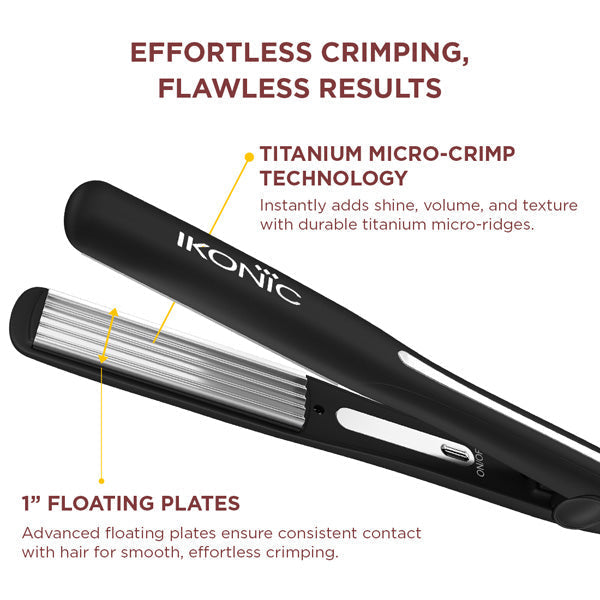 Ikonic Professional Slim Titanium Crimp 2.0 Hair Crimper Buy at Indicrest Image 4