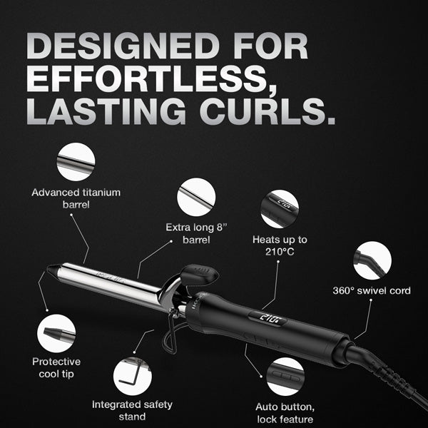 Ikonic Professional Curling Tong 2.0 Hair Curler, Size 19 Buy at Indicrest Image 3