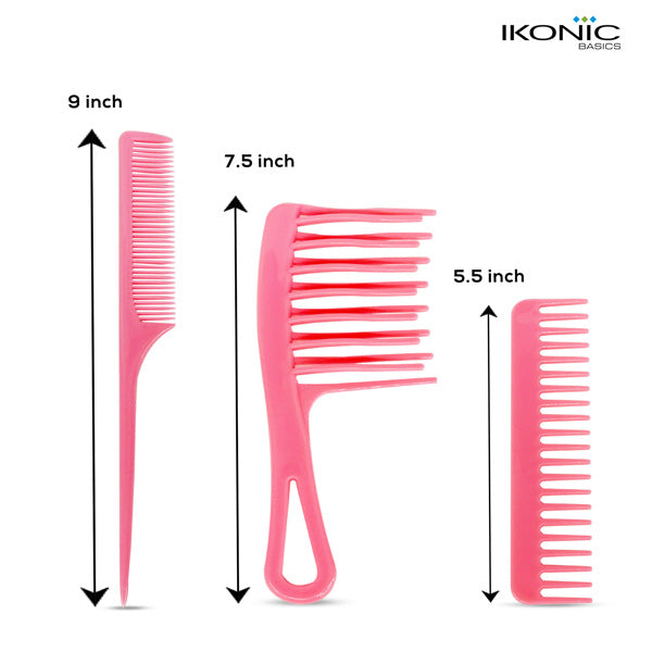 Ikonic Basics 3Pcs Comb Set IKB-702C Buy at Indicrest Image 2