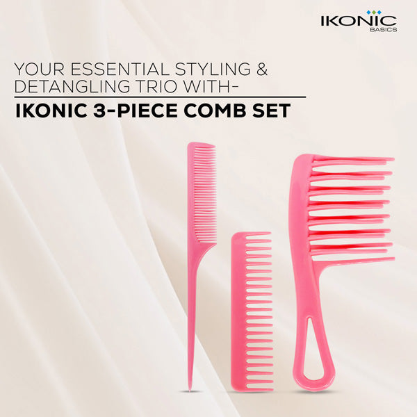 Ikonic Basics 3Pcs Comb Set IKB-702C Buy at Indicrest Image 3