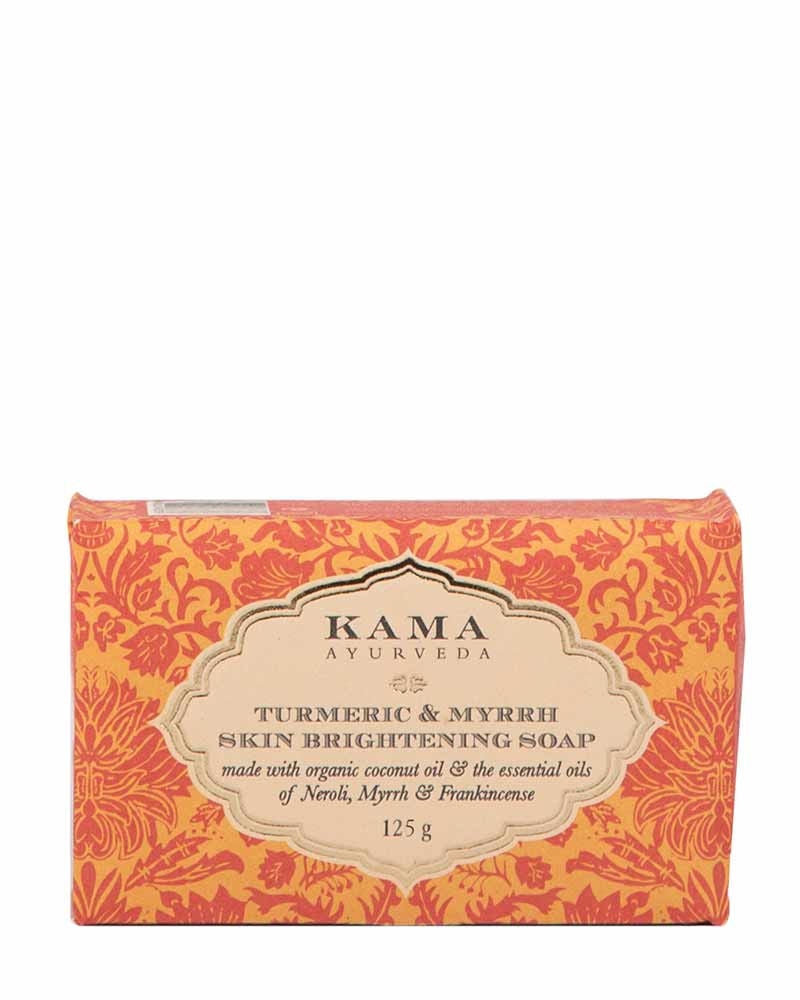 Kama Ayurveda Turmeric & Myrrh Skin Brightening Soap, 125gm, Buy from Indicrest