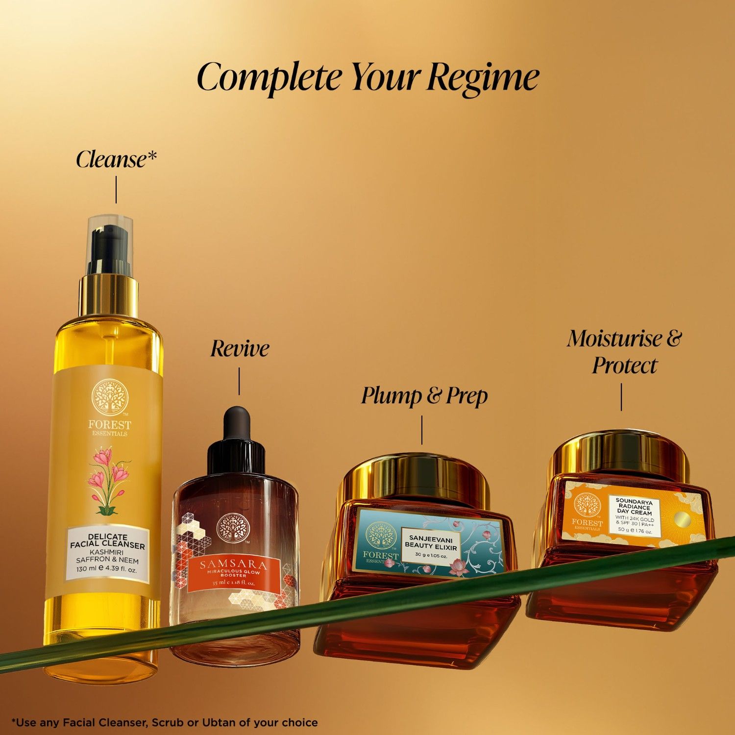 Forest Essentials Soundarya Radiance Day Cream with 24K Gold & SPF 30 PA++, 30g