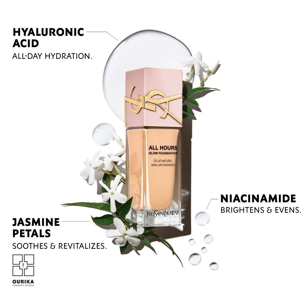 Yves Saint Laurent All Hours Glow Foundation Eclat turel - LW7, 25ml