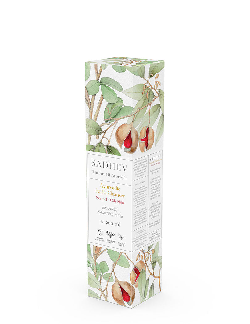 SADHEV Ayurvedic Facial Cleanser Normal - Oily Skin, 200ml