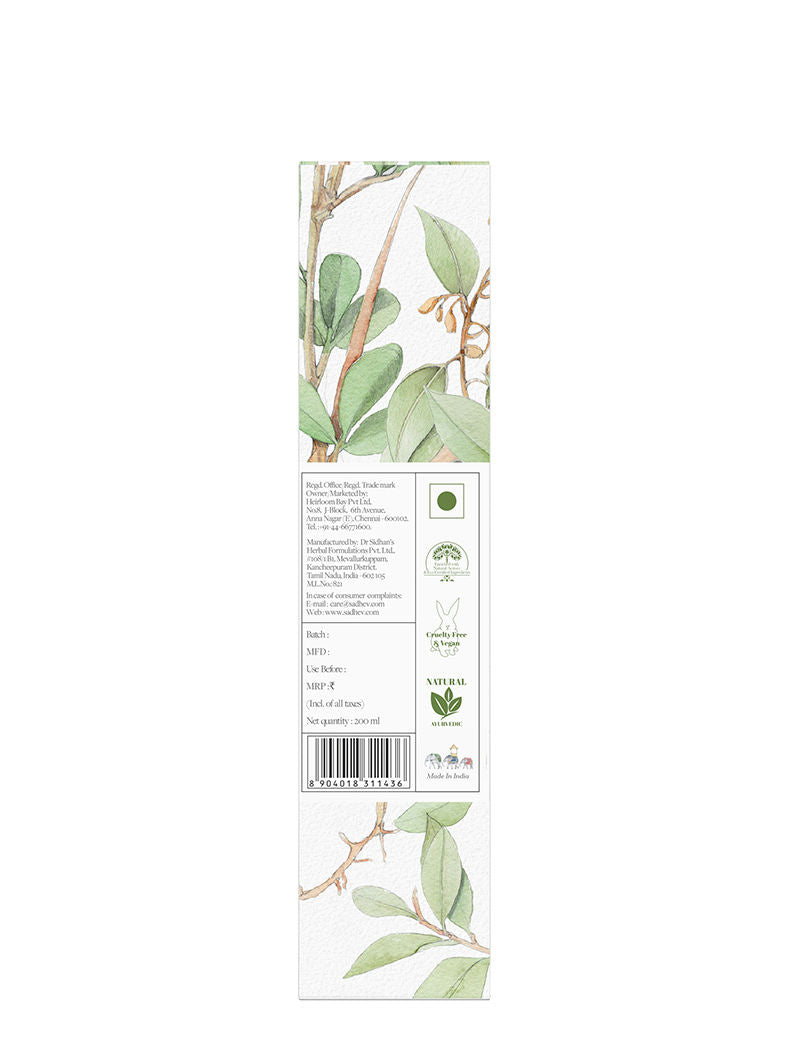 SADHEV Ayurvedic Facial Cleanser Normal - Oily Skin, 200ml