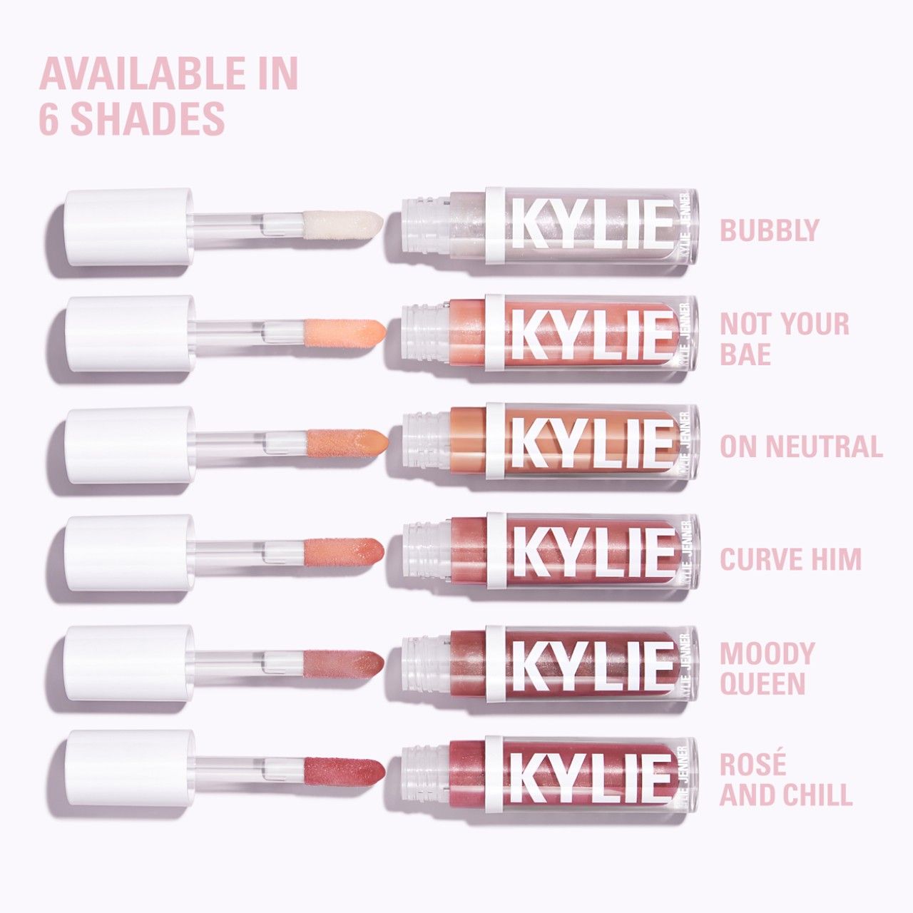 Kylie Cosmetics Plumping Lip Gloss - 343 Rose' And Chill, 3.22ml