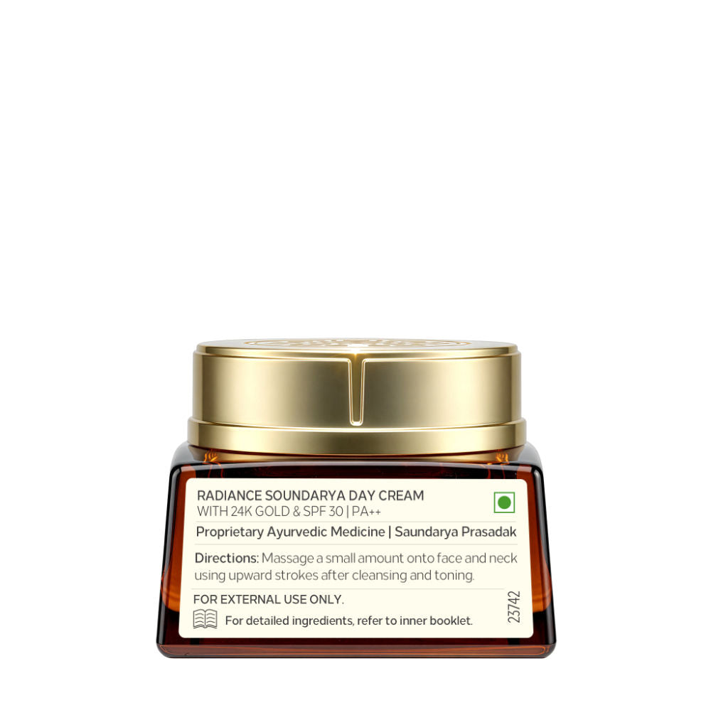Forest Essentials Soundarya Radiance Day Cream with 24K Gold & SPF 30 PA++, 15g