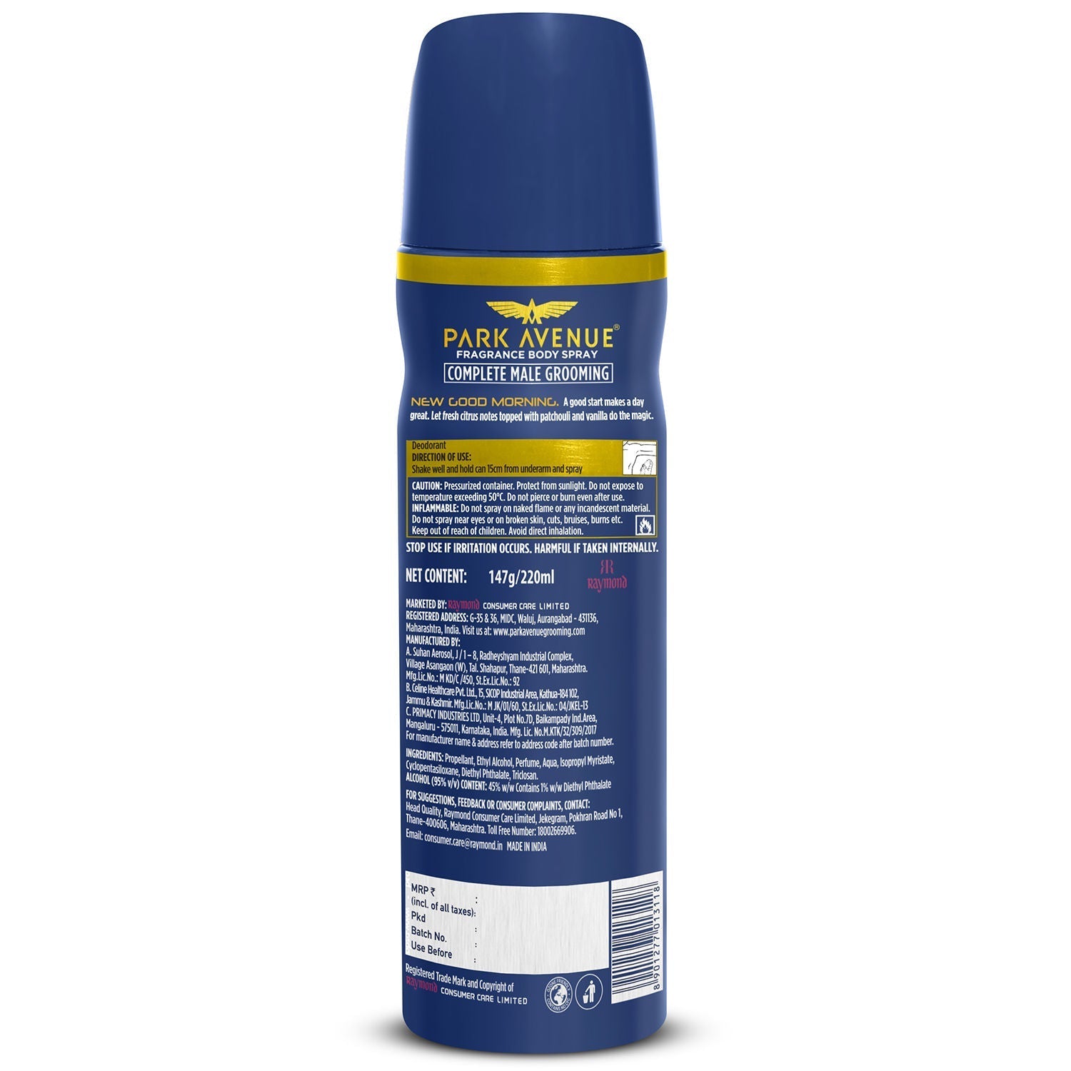 Park Avenue Mega Pack Original Deo Good Morning, 220ml Buy at Indicrest Image 2