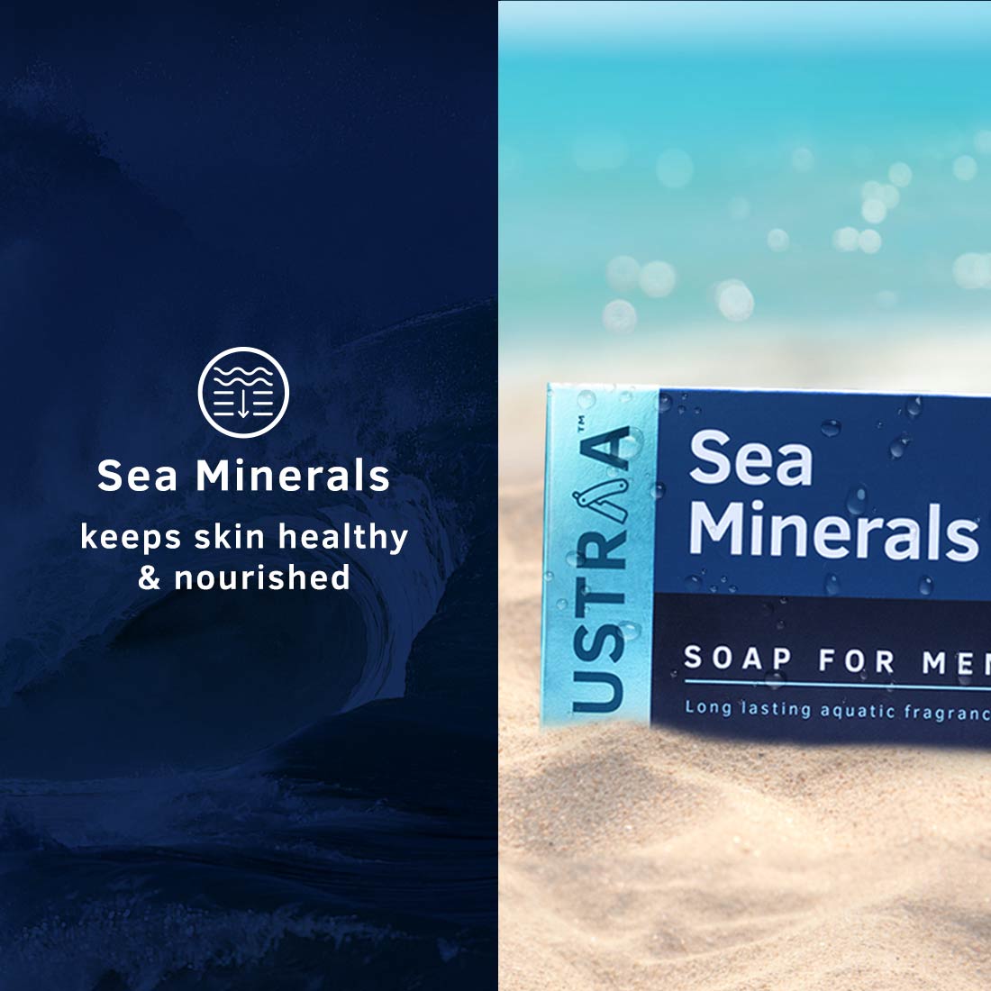 Ustraa Soap Sea Minerals, 100g Buy at Indicrest Image 3