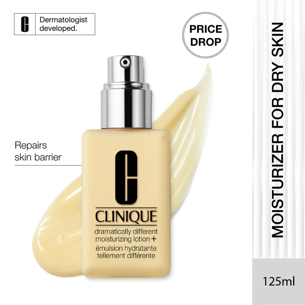 Clinique Dramatically Different Moisturizing Lotion+ Face Moisturizer with Pump for Skin Repair, 125ml, Buy from Indicrest
