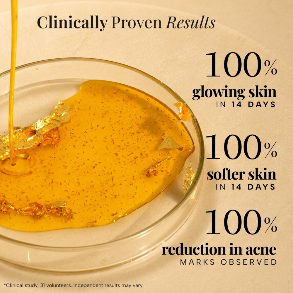 RAS Luxury Oils RAS Luxury Oils 24K Gold Radiance Beauty Boosting Face Elixir Serum For Glowing Skin, 15ml