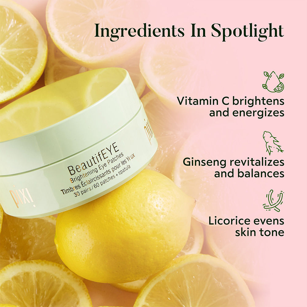 PIXI BeautifyEYE Brightening Under-Eye Patches with Vitamin C, 1 Pcs