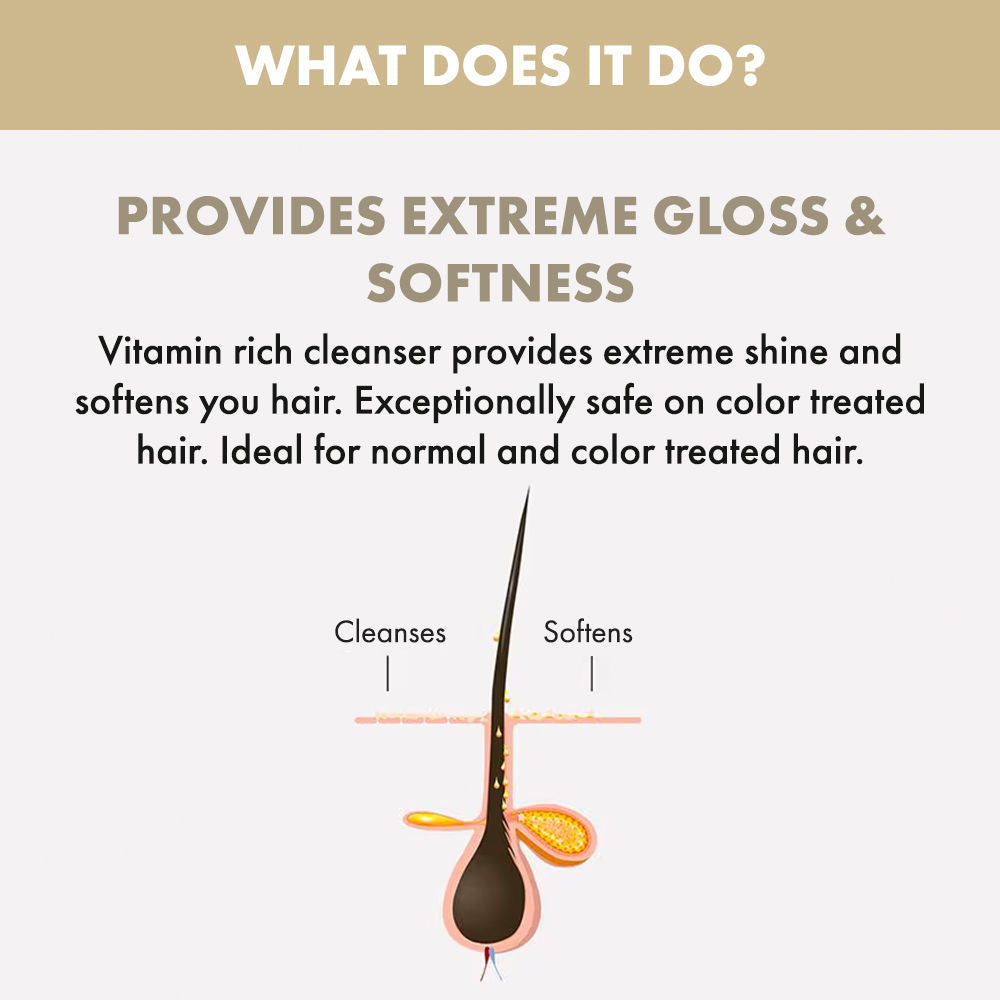 ALFAPARF MILANO Diamond Shampoo with Linseed Extract For Glossy & Shiny Hair, Moisture, Sulfate Free, 250ml