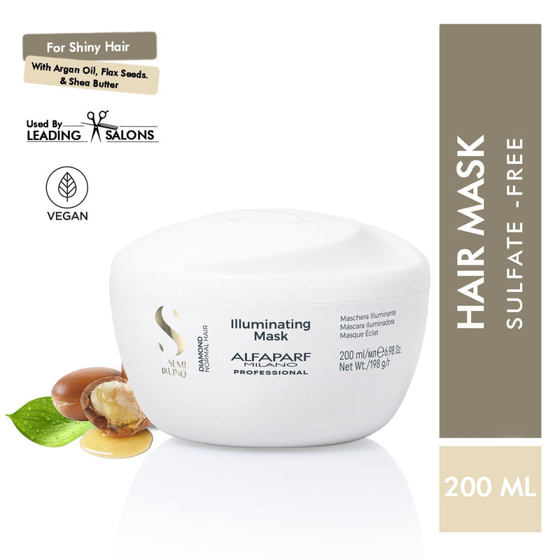 ALFAPARF MILANO Diamond Hair Mask Repairs Splitend, Adds Shine for Frizzy Hair, Sulfate Free, 200ml, Buy from Indicrest