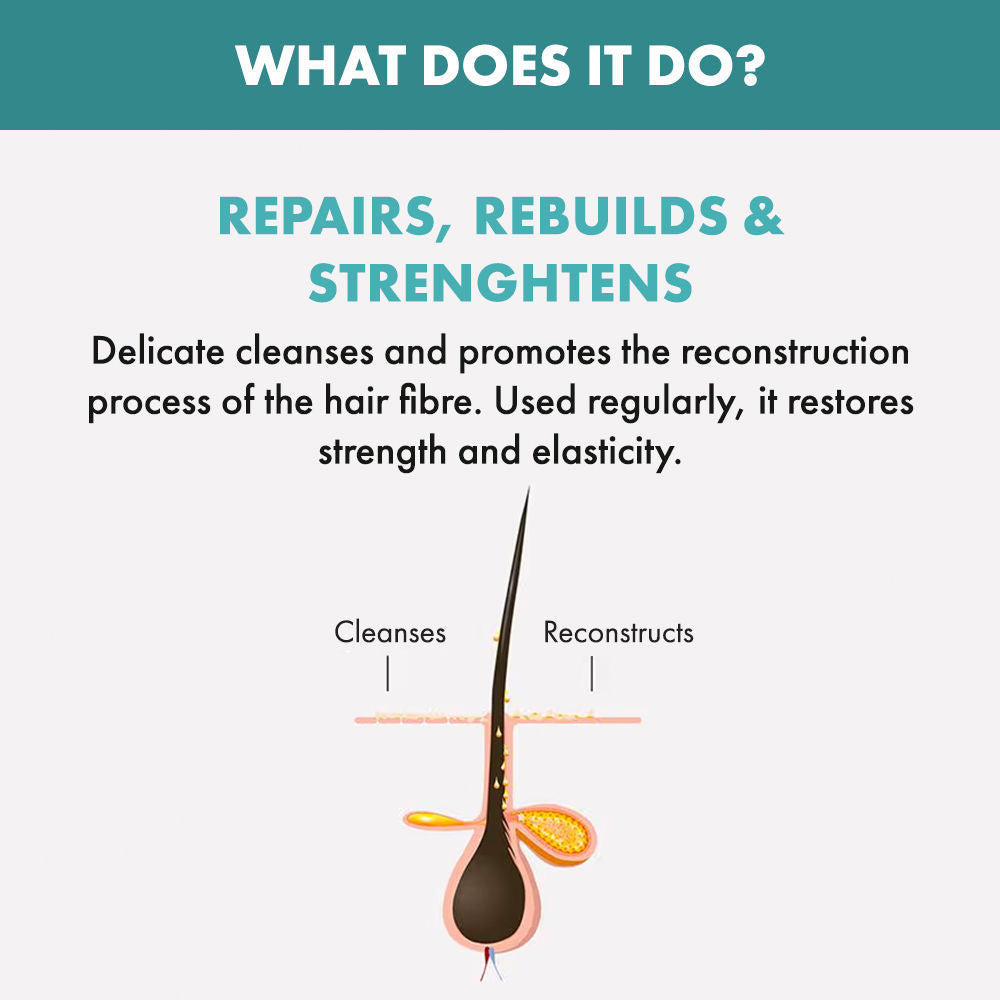 ALFAPARF MILANO Reparative Shampoo For Damaged Hair, Bond Repair, Hairfall, Sulfate Free, 1000ml