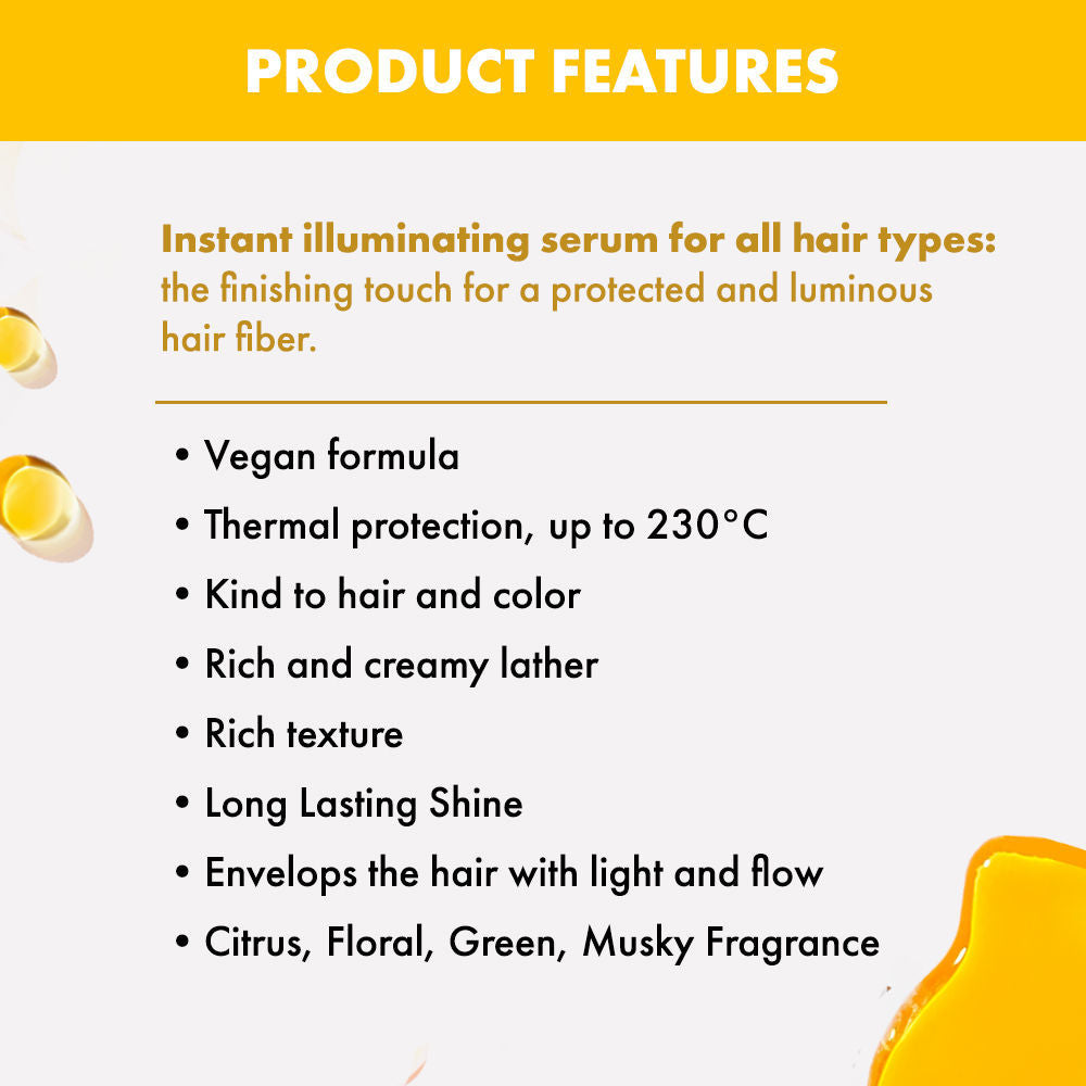 ALFAPARF MILANO Cristalli Liquidi Treatment Hair Serum, Shine Serum With Sunflower & Flaxseed Oil, 30ml