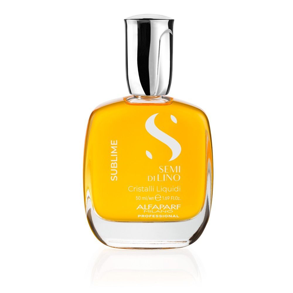 ALFAPARF MILANO Cristalli Liquidi Treatment Hair Serum, Shine Serum With Sunflower & Flaxseed Oil, 50ml