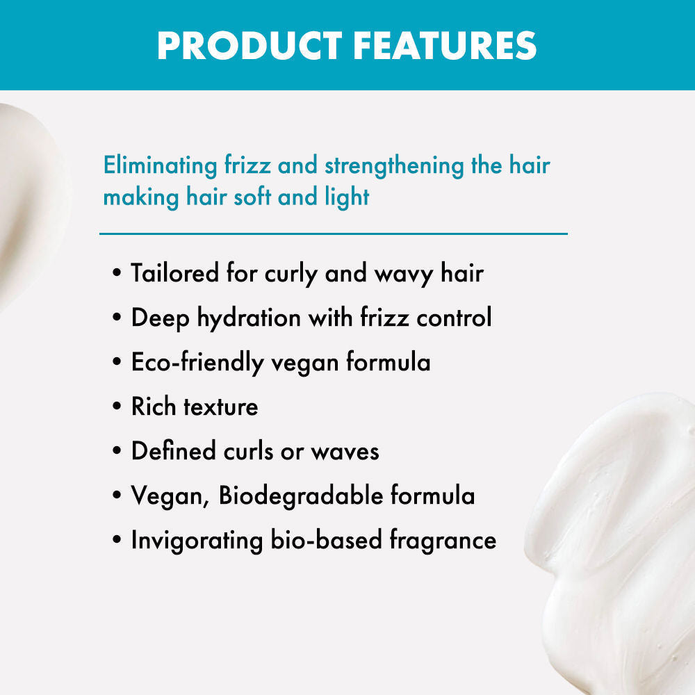 ALFAPARF MILANO Curly Hair Mask, Curls Defining, Frizzy Hair, Deep Moisture, Sulfate Free, 500ml