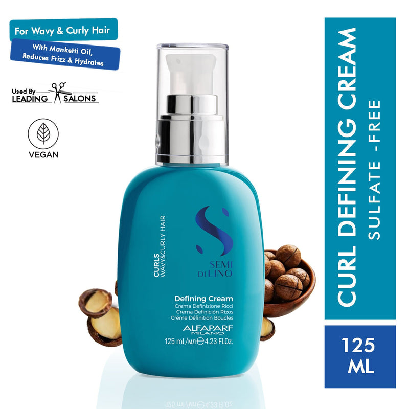 ALFAPARF MILANO Semi Di Lino Curls Defining Cream For Curly & Frizzy Hair, 125ml, Buy from Indicrest